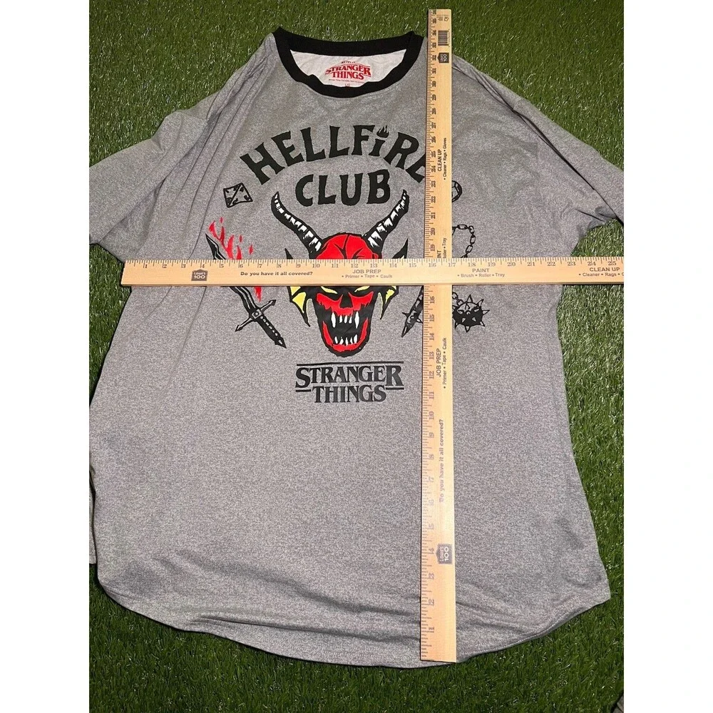 Stranger Things Hellfire Club Graphic Long Sleeve Top/night dress Size L (12-14)